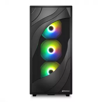 Sharkoon REBEL C80G RGB Midi Tower musta