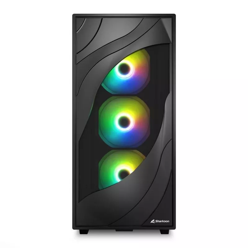 Sharkoon REBEL C80G RGB Midi Tower musta