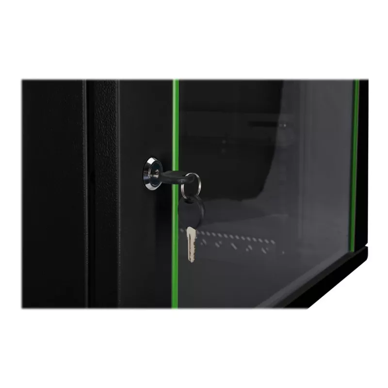 DIGITUS Dynamic Basic DN-19 16-U-EC-SW - kaappi - verkkokaappi - seinäasennukseen - RAL 9005 - 16U - 48,3 cm (19
