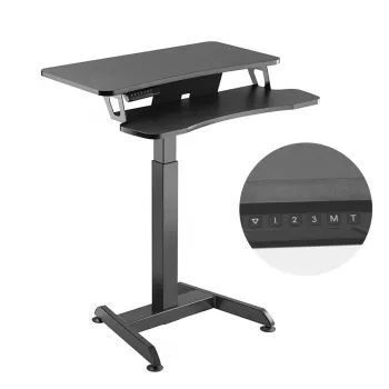 Maclean MC-835 kannettava sähköisesti korkeussäädettävä työpöytä 72 – 122 cm, max. 37 kg, ohjauspaneeli, istuma-seisomatyöpiste