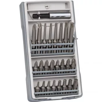 Ruuvauskärkisarja 25-osainen T10, T15, T20, T25, T30, T40, PH2, PZ2 pituus 25 mm, 49 mm