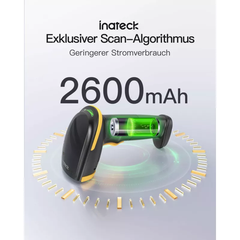Inateck viivakoodilukija 35 musta [BCST-35_black]