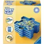 Säilytysratkaisu Ravensburger 12001674 lokeroilla ja kannettavalla rakenteella pienten osien lajitteluun