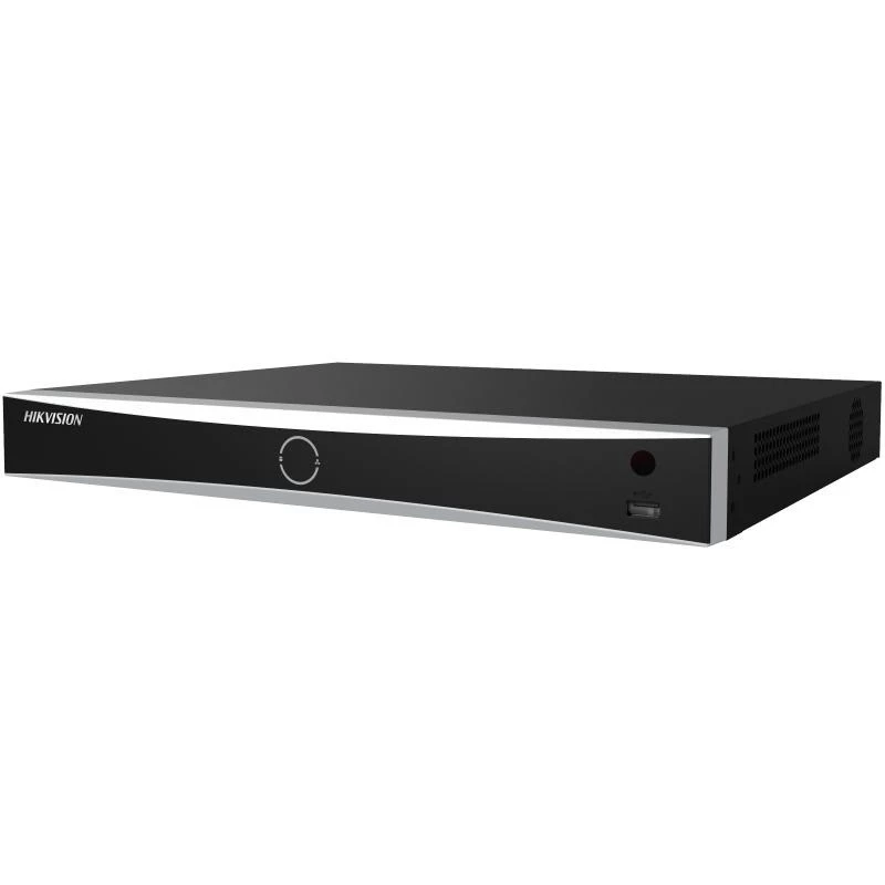 Verkkovideotallennin Hikvision DS-7608NXI-K2(D) — 8-kanava, 4K max, 10 TB HDD, 1U, musta