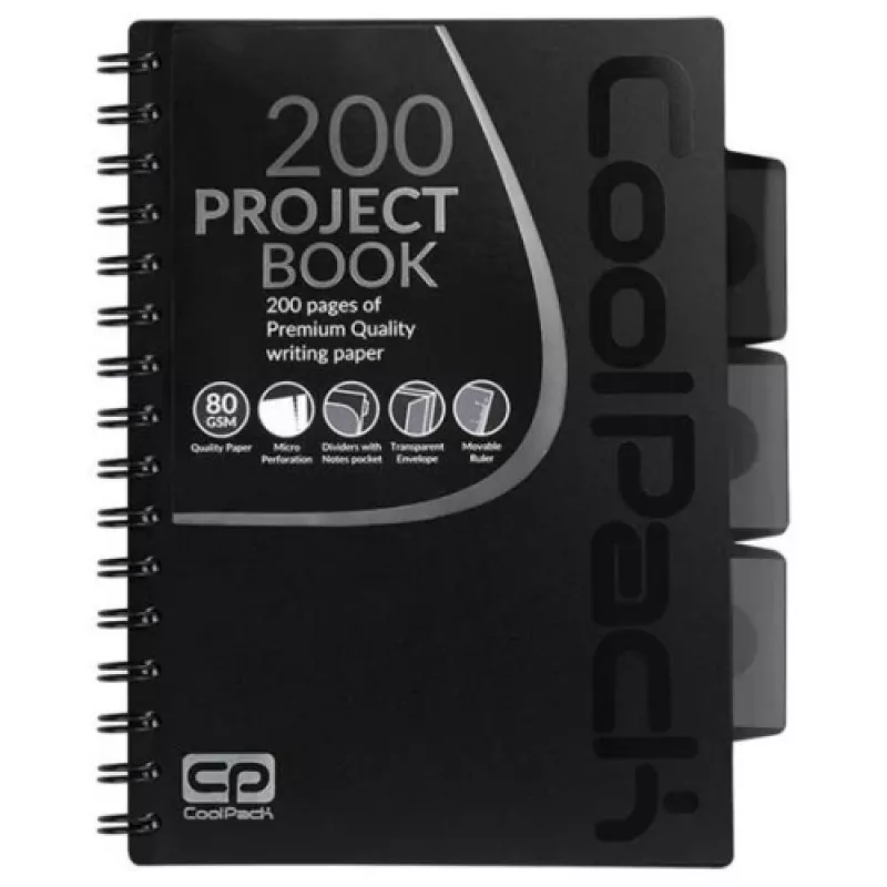 Kierrevihko A5 Coolpack musta