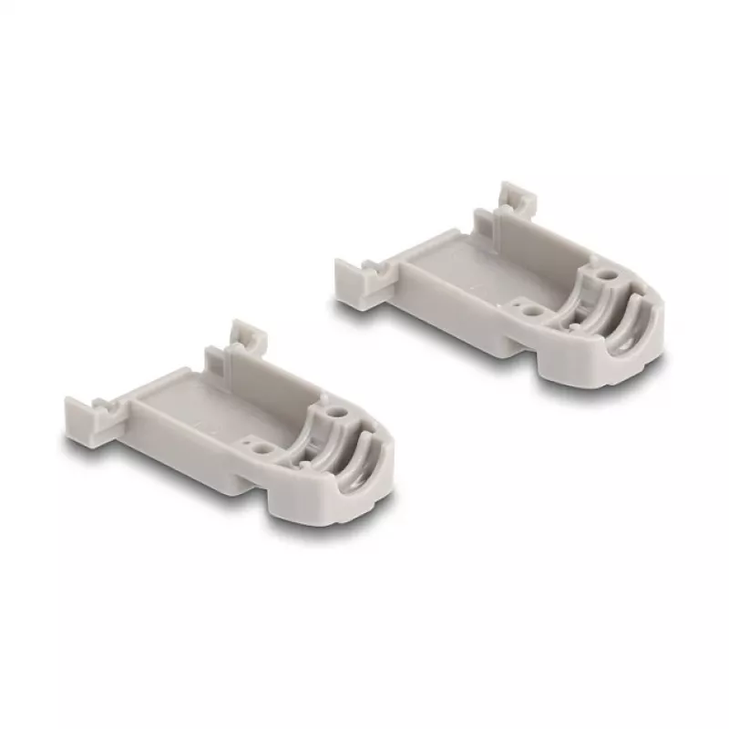 DELOCK D-Sub-kotelo 9-napainen kumitiivisteillä, muovi, musta/harmaa, 41,6×31,6×19,8 mm