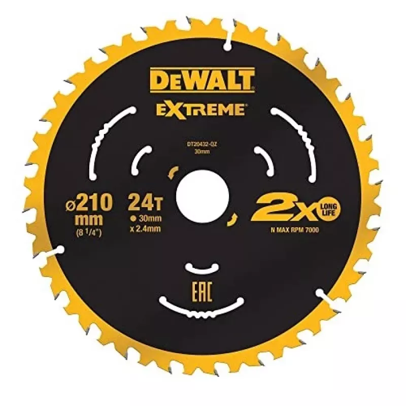 Pyörösahanterä DeWALT DT20432-QZ 21 cm volframikarbidipinnoitettu