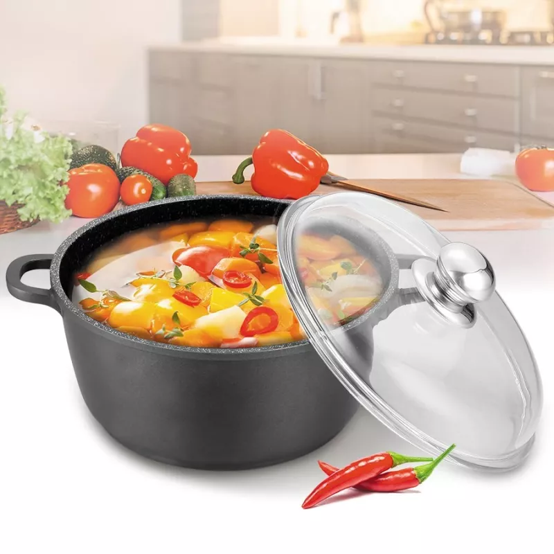 Maestro MR-4616C kattila kannella 16 cm 1 l musta