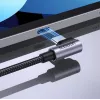 Ugreen USB-C (suora) / USB-C (kulma) PD QC 60W 3A 0,5 m US255 (harmaa)