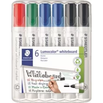 Whiteboard-tussi Staedtler 351 WP6 X, lajitellut värit, 2,0 mm kärki
