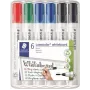 Whiteboard-tussi Staedtler 351 WP6 X, lajitellut värit, 2,0 mm kärki