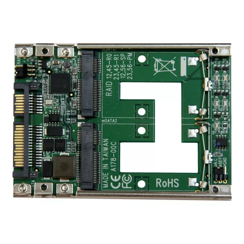 StarTech.com kahden mSATA SSD:n 2,5
