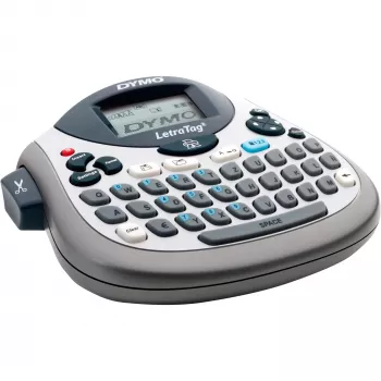 Tarratulostin Dymo LetraTag LT-100T QWERTZ-näppäimistöllä, kannettava lämpötarratulostin
