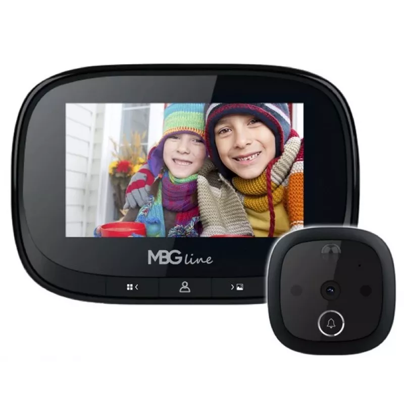 mbg line SF55 Black Edition 32802 -ovisilmäkamera — HD-tarkkuus, yönäkö
