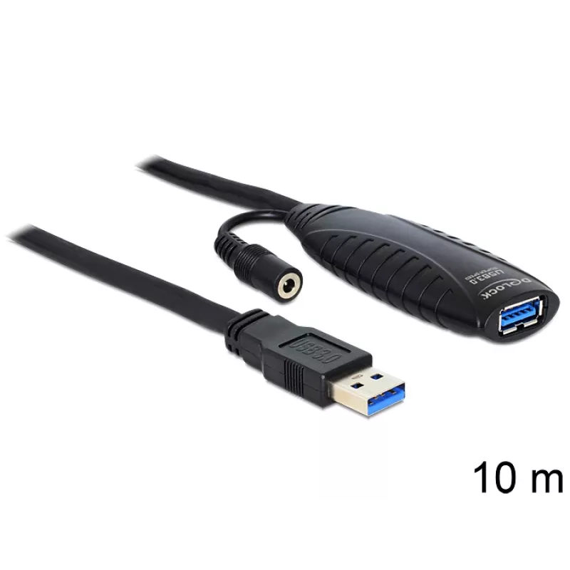 USB-kaapeli DeLOCK USB3.0-A - USB3.0-A 10m