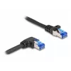 Verkkokaapeli DeLOCK RJ45 Cat.6A S/FTP 0,5 m musta