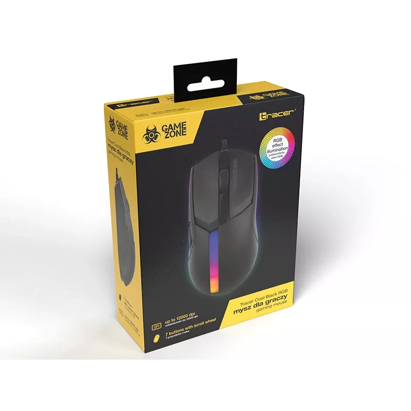 Hiiri Tracer 47416 Gamezone Cool musta RGB USB
