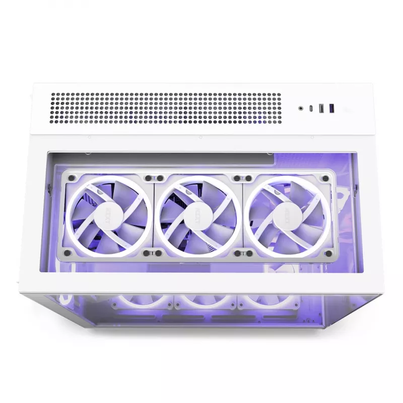 PC-kotelo NZXT H9 Elite Midi Tower valkoinen