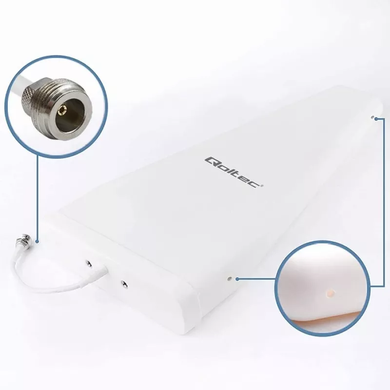 Qoltec 57043 4G LTE DUAL -antenni | 14 dBi | omnidirektionaalinen | ulkokäyttöön