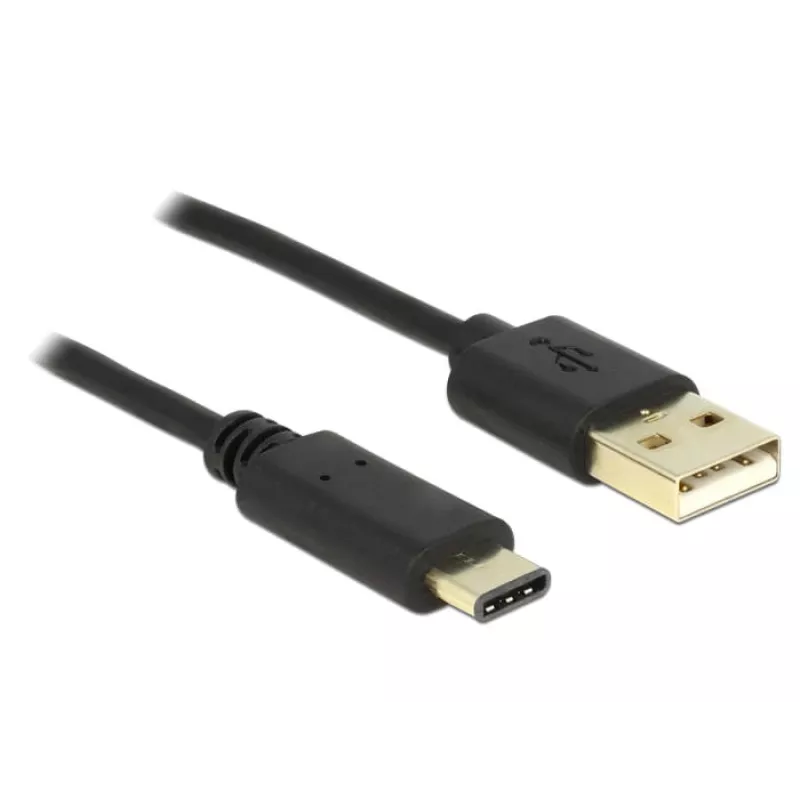 USB-kaapeli DeLOCK 2 m USB2.0-A/USB2.0-C musta