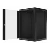 Seinäasennettava kaappi LANBERG WF01-6618-10B, 18U, 600×600×907 mm, musta, 60 kg