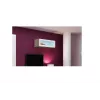 Cama-kaappi VIGO 90 lasi 90/35/32 Sonoma-tammi/valkoinen kiiltävä