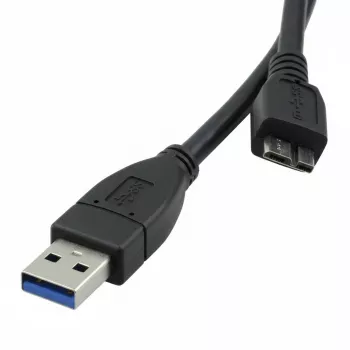 ROLINE - USB-kaapeli - 9-napainen USB Type-A (uros) - 10-napainen Micro-USB Type-B (uros) - 3 m (USB 3.0) - musta (11.02.8877)