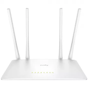 Pöytäreititin Cudy WR1200 dualband Wi‑Fi 5 (802.11ac) 867 Mbit/s, 4x RJ‑45 LAN, valkoinen