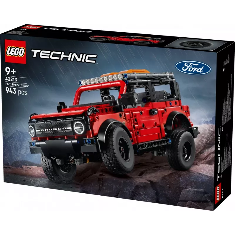 LEGO Technic rakennussarja Ford Bronco Off-Roader 4x4 malli 42213 — 943 osaa, ikä 9+