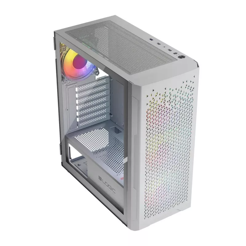 Logic ARAMIS ARGB MINIDI USB 3.0 kotelo valkoinen