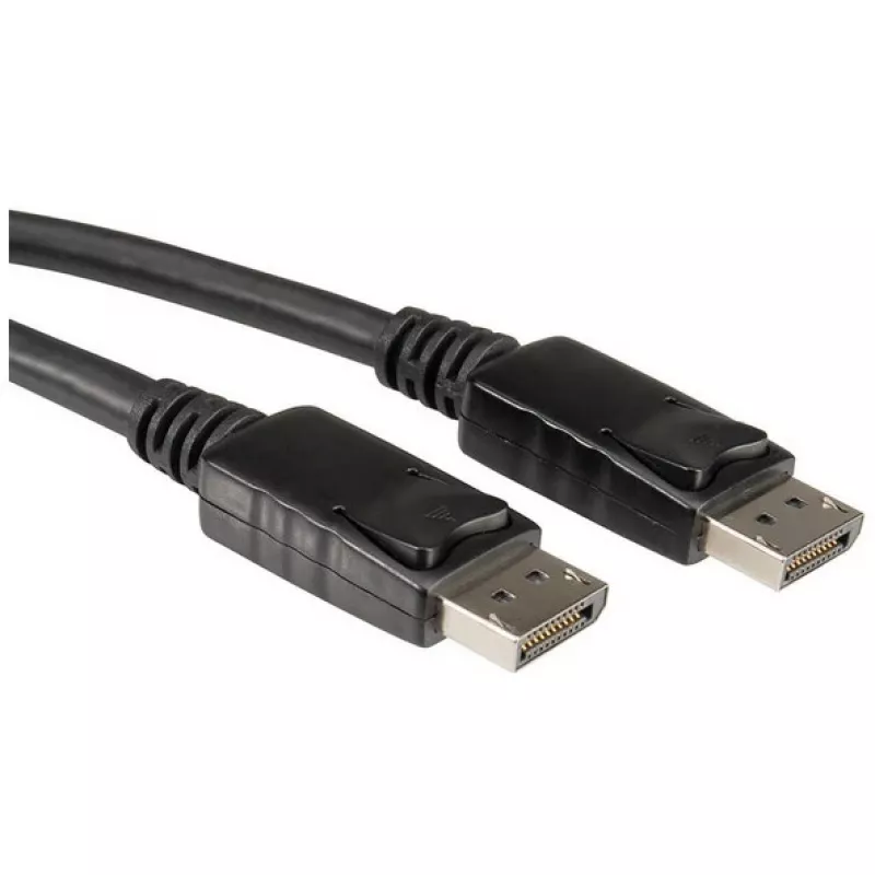 ROLINE - DisplayPort-kaapeli - DisplayPort (uros) - DisplayPort (uros) - 2 m - musta (11.04.5762)