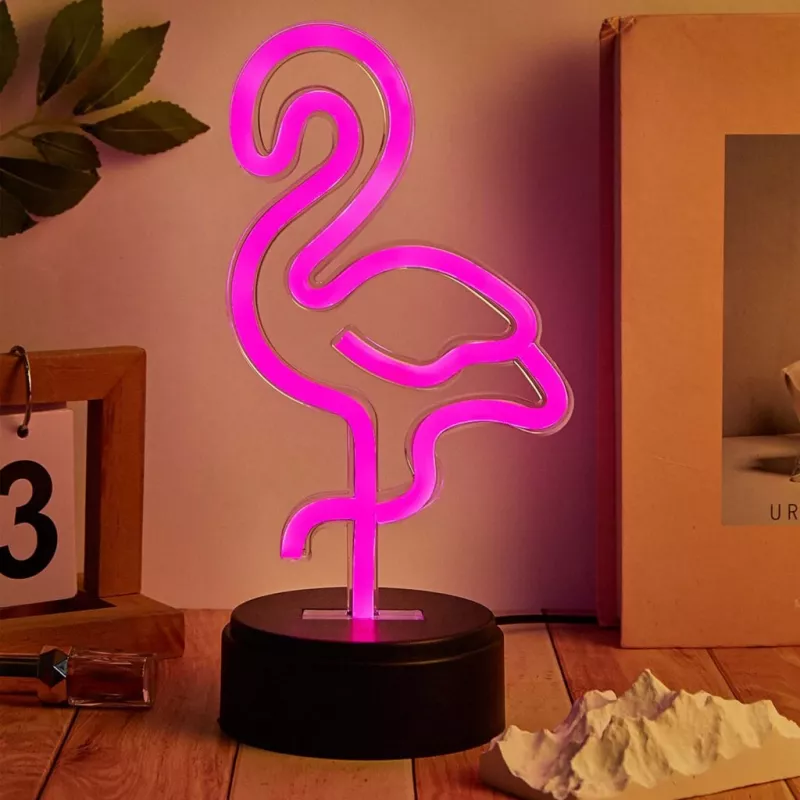 Pöytä-/koriste-LED-valaisin MANTA SNL79PK pinkki flamingo – LED-koristevalaisin