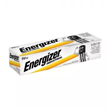 Energizer 9V PP3 Industrial -alkaliparistot, 12 kpl:n pakkaus