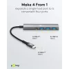 Goobay Slim 4-porttinen USB-keskitin USB-C - USB-A 5 Gbit/s - -Plug> 1x (76562)