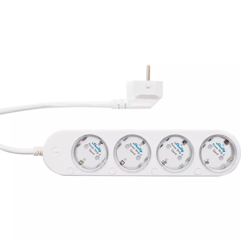 Älykäs 12A Shelly Power Strip 4 Gen4 Zigbee/Matter jatkojohto