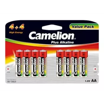 Alkaliparistot CAMELION AA LR6 Plus — 8 kpl:n pakkaus, AA (LR6)
