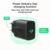 Virtalähde Green Cell PowerSource Solo30 30W musta — USB-C yksiporttinen laturi