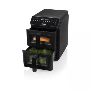 Princess Double Stack -kiertoilmakypsennin | 182490 | teho 3000 W | tilavuus 11,2 l | musta