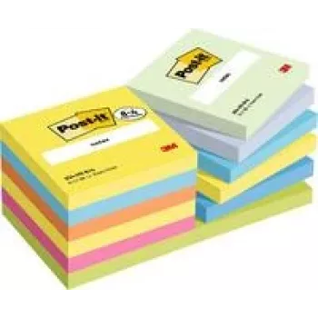 3M Post-it muistilaput Notes 76x76mm 654-TFEN-P8+4 lajiteltu 12 kpl/pakkaus