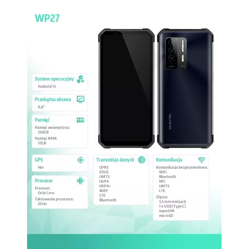 Älypuhelin Oukitel WP27 6,78