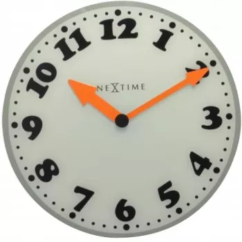 NeXtime seinäkello 8152 Girl, Ø43 cm, valkoinen/harmaa/musta/oranssi