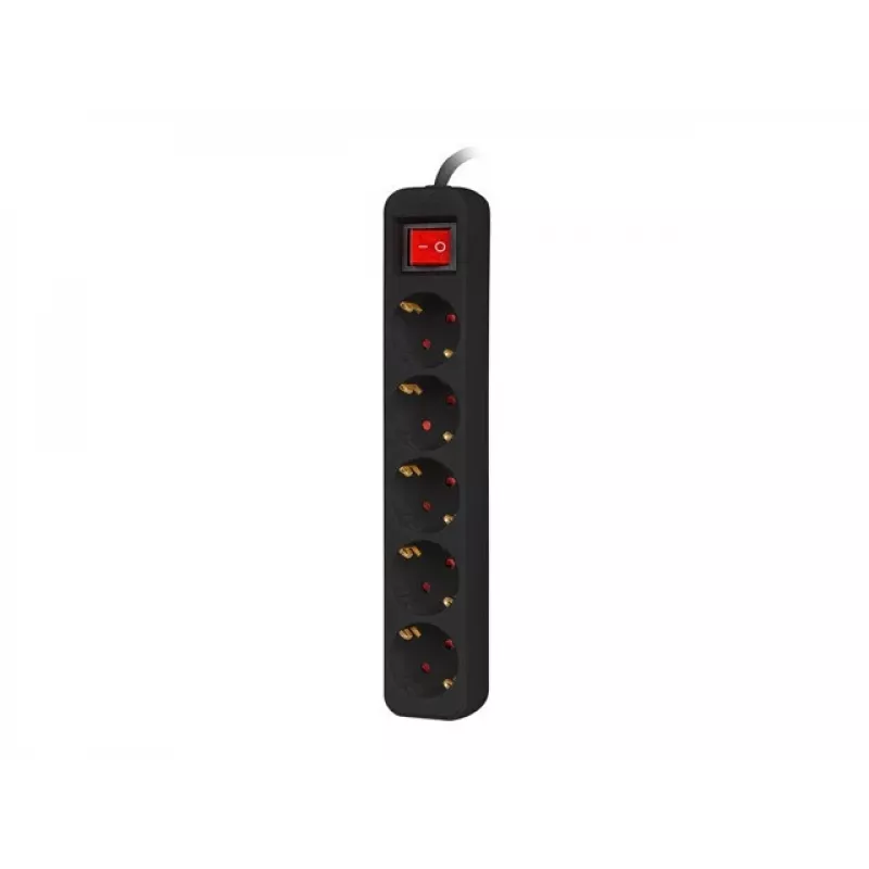 Jatkojohto Lanberg PS1-05F-0300-BK 3m 5 pistorasiaa sisäkäyttöön musta