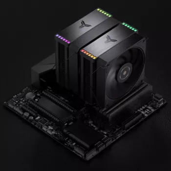CPU-jäähdytin Jonsbo HX6280 PWM RGB 130 mm, musta