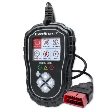 OBDII-diagnostiikkatesteri QOLTEC ProLine 50685 — ajoneuvon OBD-II-skanneri 8V/25V-järjestelmille