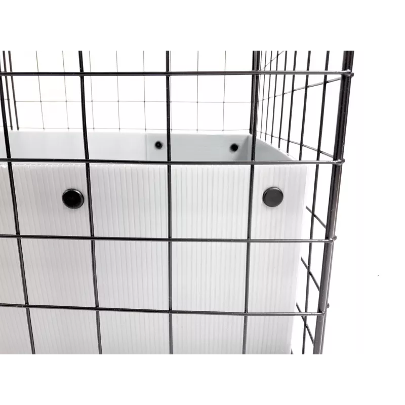 C&C modulaarinen häkki 5x2 hopea 180x75x37 cm marsuille kaneille siileille, c&c
