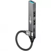 Goobay Slim 4-porttinen USB-keskitin, USB-C™–USB-C™/USB-A, USB 3.2 (74459)
