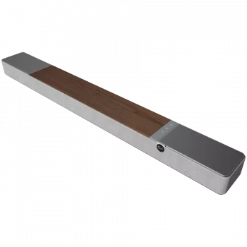 Soundbar-kaiutin KLIPSCH 1073541 — 3.1.2 kanavaa, 100 W RMS, sisäänrakennettu subwoofer, harmaa/pähkinä