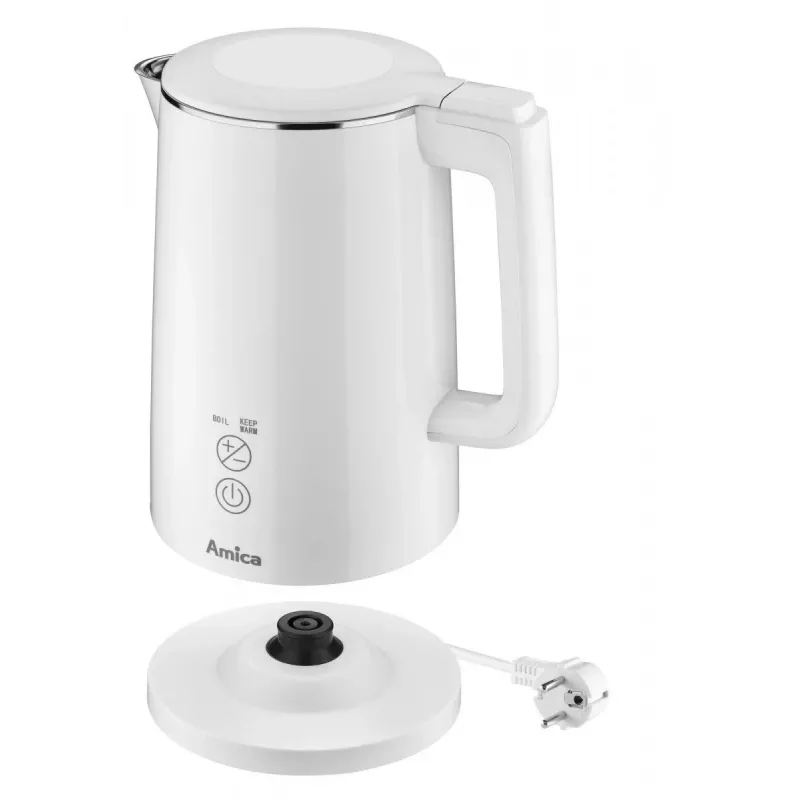Sähköinen vedenkeitin AMICA 1,5 L 2200 W hopea