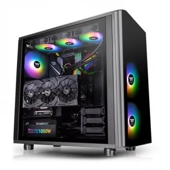 Thermaltake View 31 TG - ARGB Edition - MIDI Tower - ATX - ilman virtalähdettä (PS/2) - musta - USB/audio