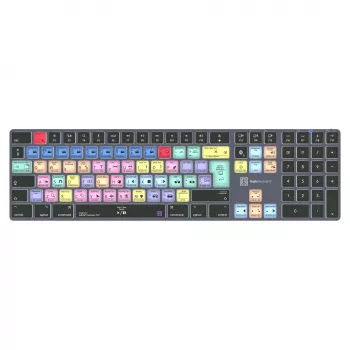 LogicKeyboard Titan DE Mac-näppäimistö Adobe Premiere Pro CC:lle — saksalainen näppäinasettelu